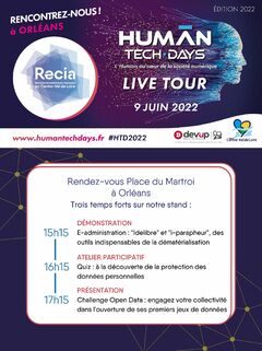 HUMAN TECH DAYS Live Tour : le GIP RECIA vous donne rendez-vous le 9 juin à Orléans